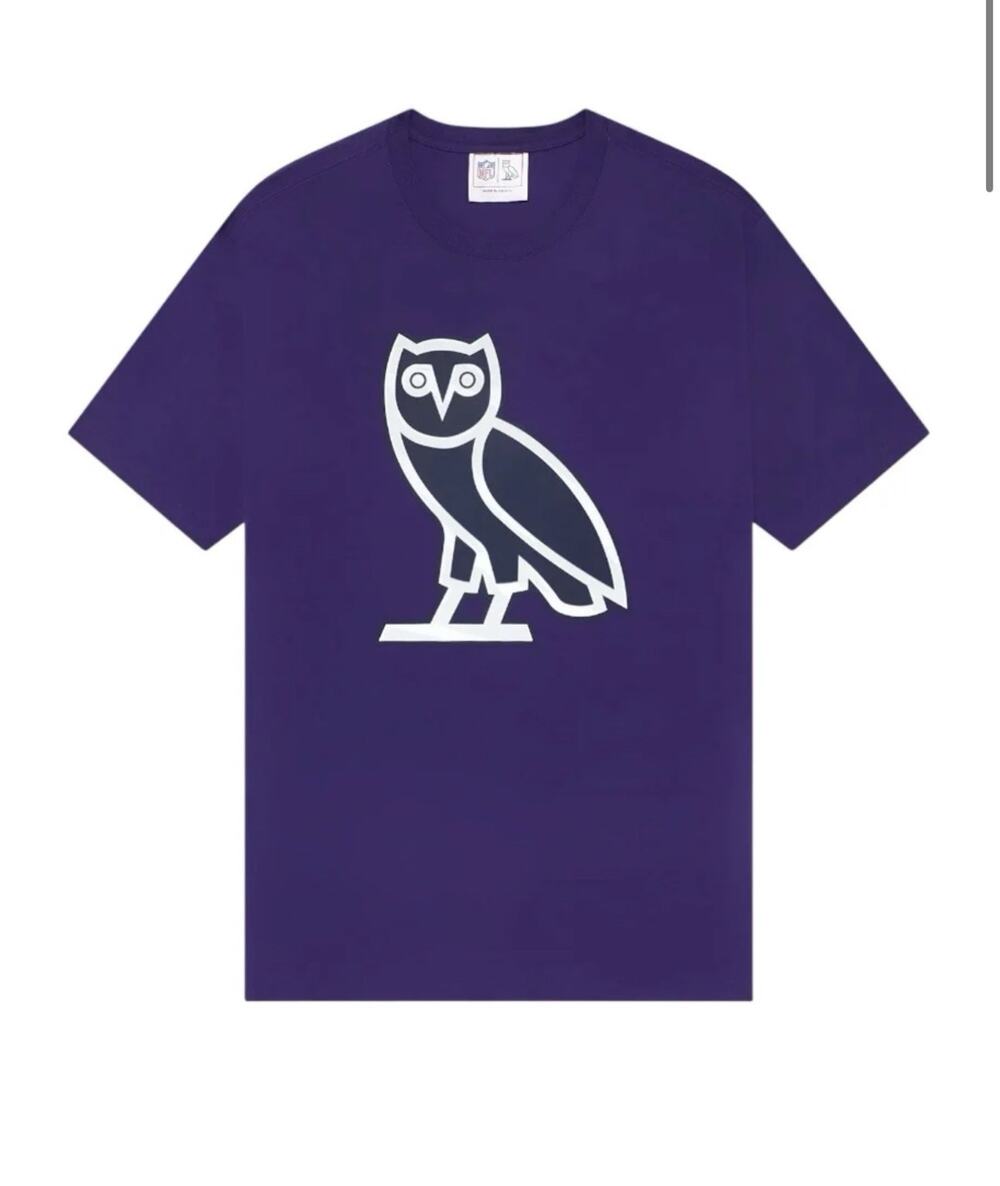 OVO x NFL Super Bowl 2024 T Shirt XL Purple